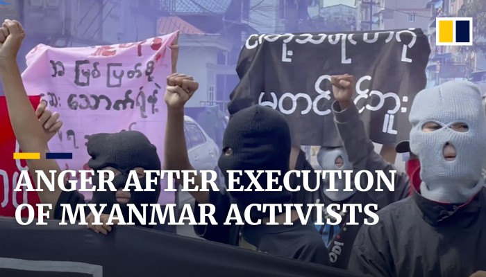 Myanmar Junta S Execution Of Democracy Activists Triggers Local And